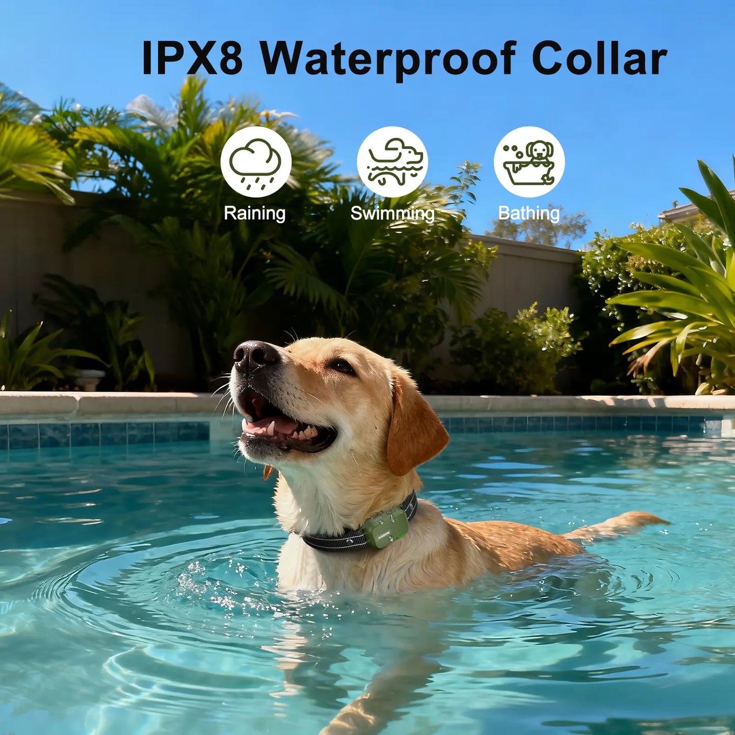 JUGBOW Remote Dog Training Collar with 4500FT Range, IPX8 Waterproof Design, 4 Training Modes, and Rechargeable E-Collar DT61