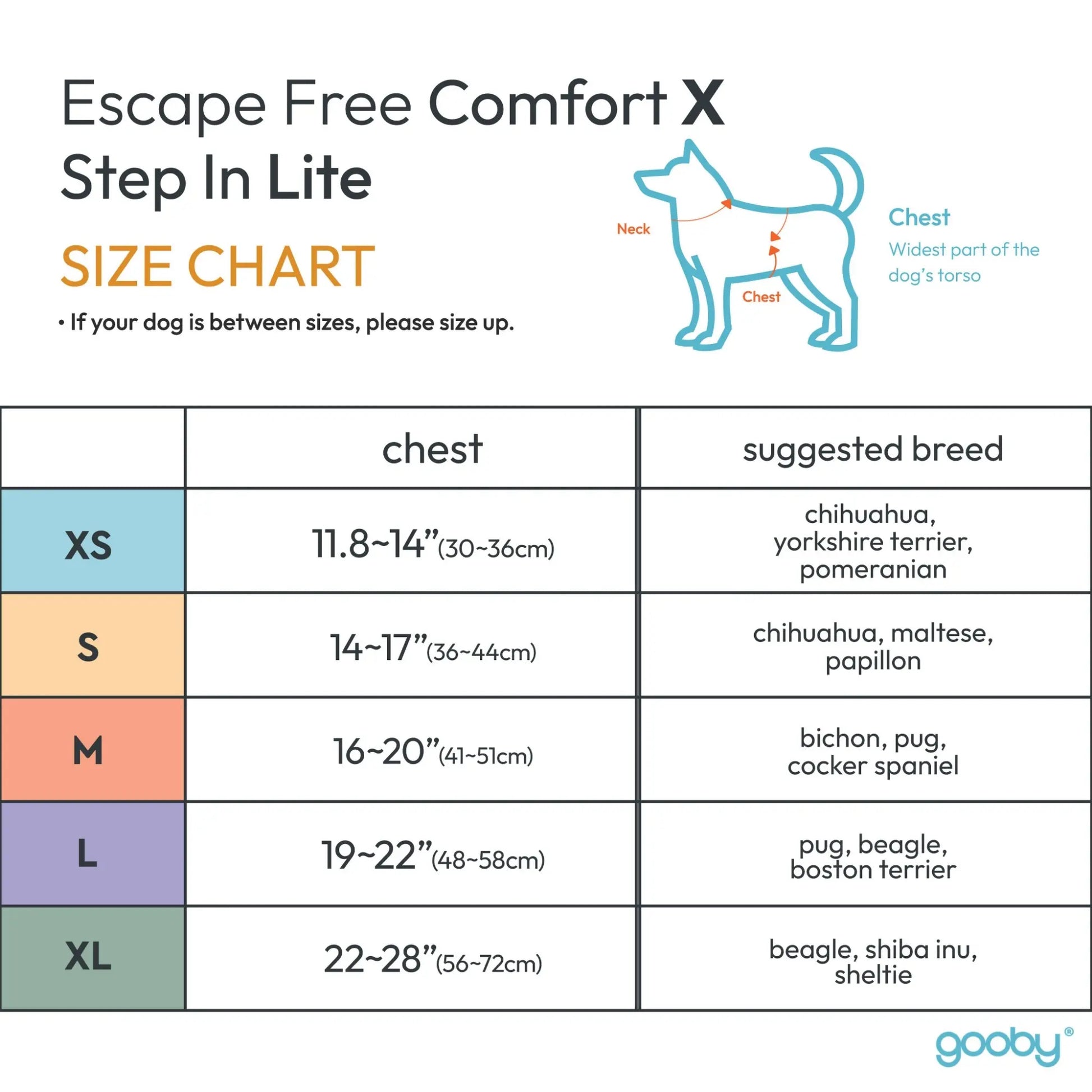 Gooby Comfort X Step-In Lite Dog Harness - Premium No-Escape and Choke-Free Solution for Toy Breeds, Small and Medium Dogs - Ultra-Lightweight, Breathable Mesh, Quick-Dry, and Machine Washable