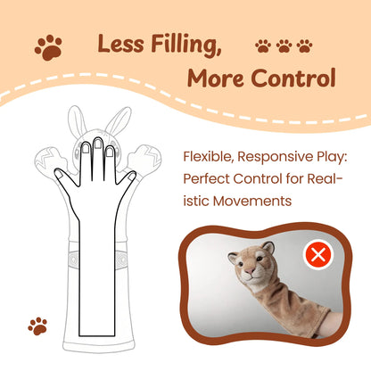 PURETOY Rumble Roo Interactive Cat Wrestling Toy - 22-Inch Kangaroo Puppet with 5 Catnip Pouches and Treat Pocket, Featuring Reinforced Protective Glove for Engaging Play and Bonding for Cats of All Ages