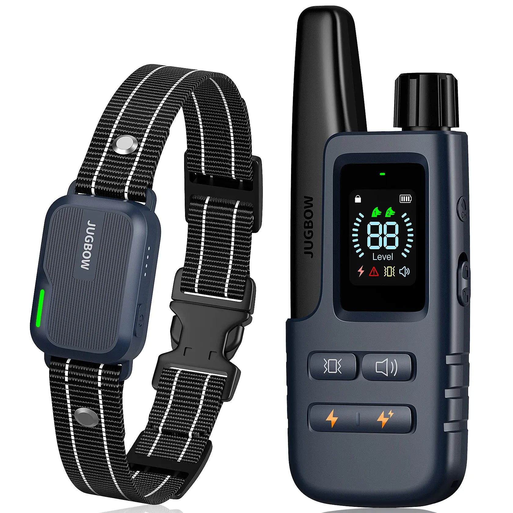 JUGBOW Remote Dog Training Collar with 4500FT Range, IPX8 Waterproof Design, 4 Training Modes, and Rechargeable E-Collar DT61